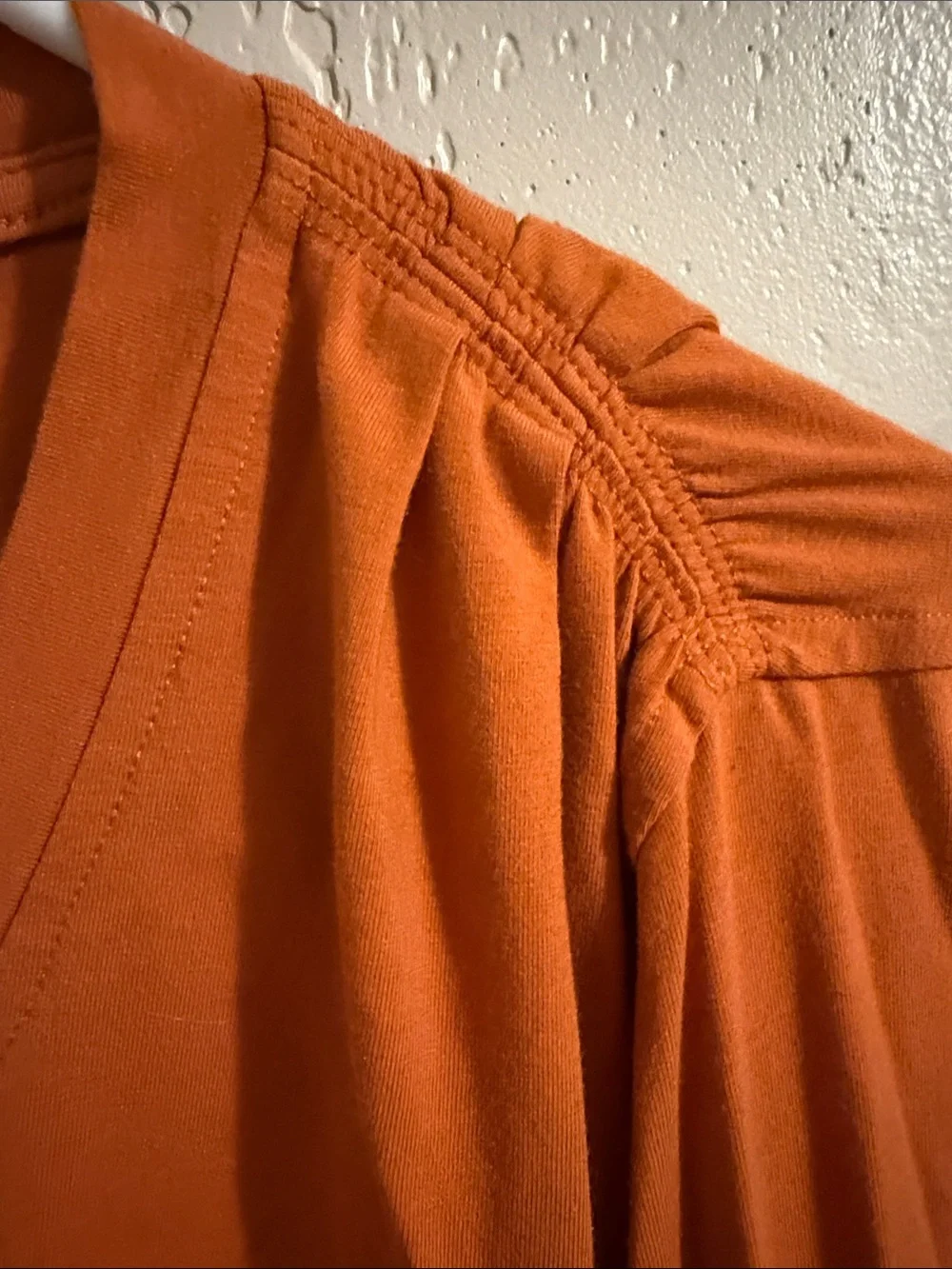 Athleta Long Sleeve V-Neck Top in Terra Cotta - Picture 5 of 8
